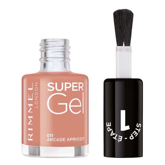 Lakier do paznokci Rimmel Super Gel Nail 011 Arcade Apricot 12 ml (3616301245797) - obraz 2