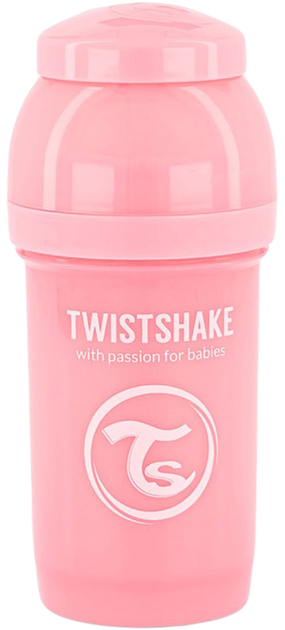 Пляшка для годування антиколікова Twistshake із силіконовою соскою 180 мл рожева (7350083122490) - зображення 2