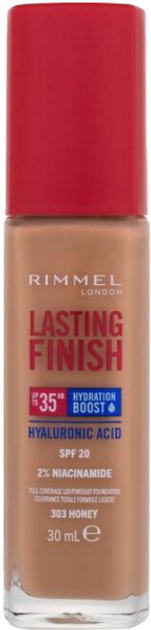 Podkład nawilżający Rimmel Lasting Finish Hydration Boost 35 H 303 Honey 30 ml (3616304825163) - obraz 1