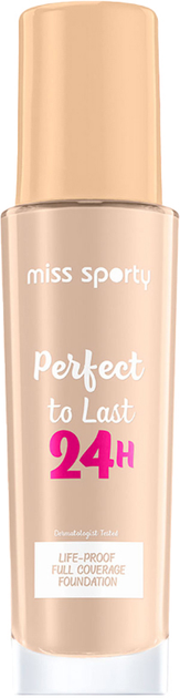 Podkład Miss Sporty Perfect To Last 24H Foundation 100 Ivory 30 ml (3614226657381) - obraz 1
