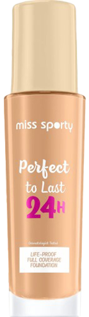 Тональна основа Miss Sporty Perfect To Last 24H 160 Vanilla 30 мл (3616302970360) - зображення 1