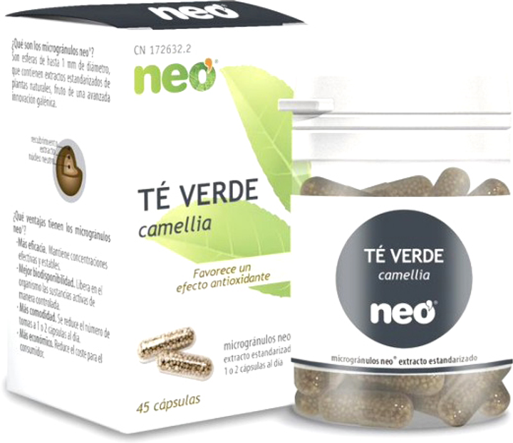 Дієтична добавка Neovital Neo Green Tea 45 шт (8436036590246) - зображення 1