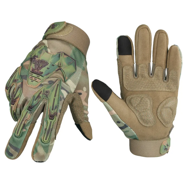 Перчатки Тактические с Пальцами Порезозащитные Противоскользящие ClefersTac Fury размер L - Мультикам (60230781L) - изображение 1