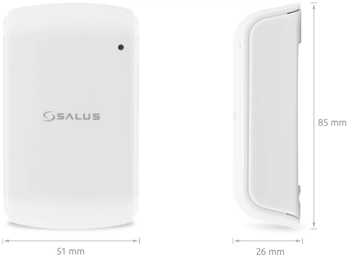 Бездротовий датчик температури Salus Controls TS600 зв'язок ZigBee 615171349 - зображення 3