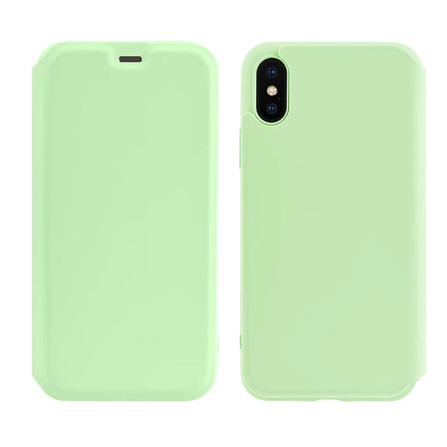 Чехол-книга Hoco Colorful series liquid silicone case для Apple iPhone X / XS Green - Фото 1 Чехол-книга Hoco Colorful series liquid silicone case для Apple iPhone X / XS Green - изображение 1
