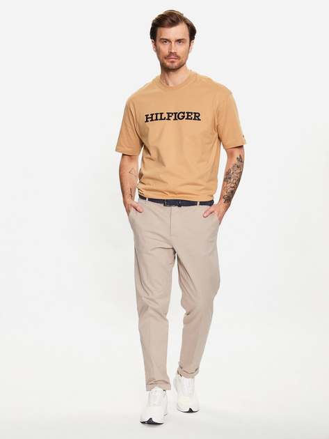 Koszulka męska Tommy Hilfiger Archive Fit MW0MW31539 L Classic Khaki (8720644207086) - obraz 3