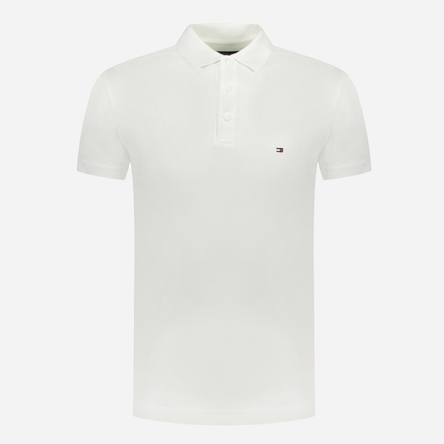 Koszulka polo męska Tommy Hilfiger Regular Fit MW0MW31547 L Biała (8720644180839) - obraz 4