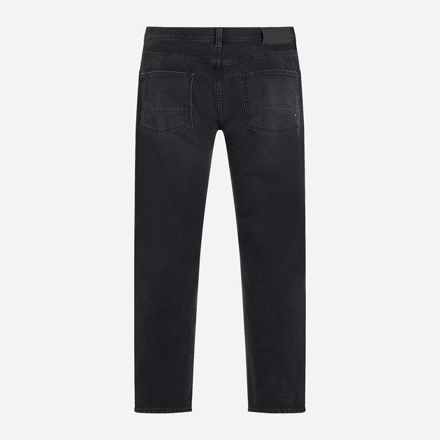 Jeansy regular fit męskie Tommy Hilfiger Fitted Straight MW0MW32080 33 Czarne (8720644194706) - obraz 5
