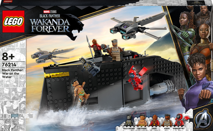 Zestaw klocków LEGO Super Heroes Marvel Czarna Pantera: wojna na wodzie 545 elementów (76214) - obraz 1