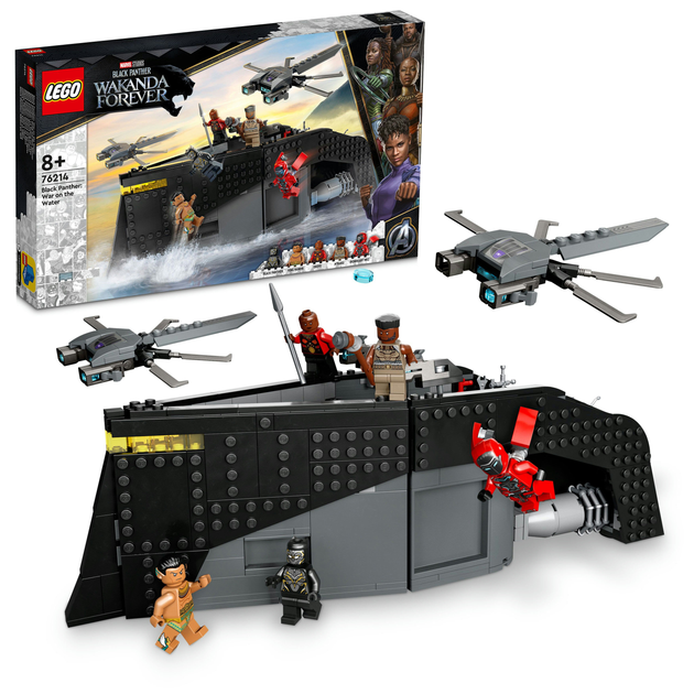 Zestaw klocków LEGO Super Heroes Marvel Czarna Pantera: wojna na wodzie 545 elementów (76214) - obraz 8