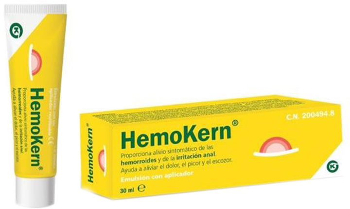 Крем від геморою Kern Pharma Hemokern With Applicator 30 мл (8470002004948) - зображення 1