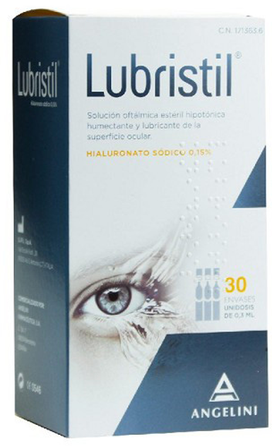 Офтальмологический раствор Lubristil 30 пакетов (8430992108224) - изображение 1