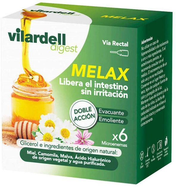 Мікроклізми Vilardell Melax Digest 6 шт (8470001907783) - зображення 1