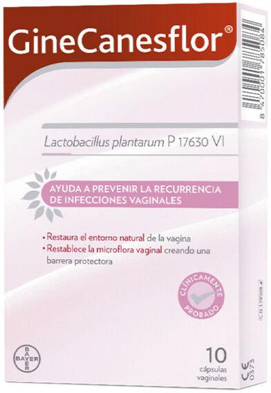 Вагинальные капсулы Bayer Ginecanesflor Vaginal Capsules 10 шт (8470001785084) - изображение 1