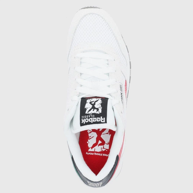 Buty sportowe męskie z siatką na platformie do kostki Reebok Classic Leather Human Rights Now GY0705 42.5 (9.5US) 27.5 cm Szare (4064055063799) - obraz 3