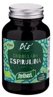 Suplement diety Santiveri Organic Spirulina Algae 100 tabletek (8412170000438) - obraz 1