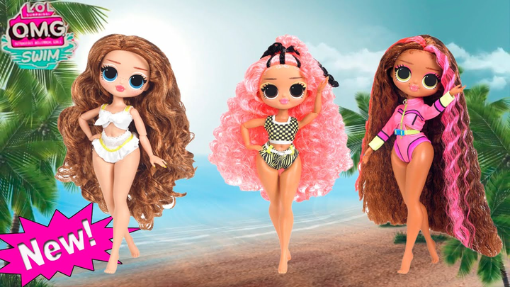 LOL Surprise OMG Swim “Paradise VIP” Doll Pink Hair