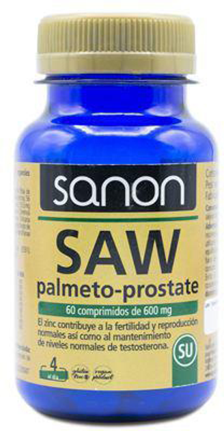 Дієтична добавка Sanon Saw Palmeto-Prostate 60 капсул по 600 мг (8436556085987) - зображення 1