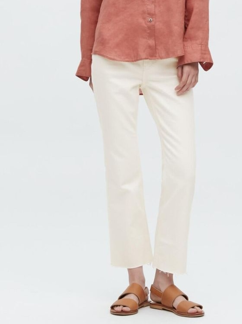 Джинсы Regular Fit женские Uniqlo 984237302 30 Белые (1159786764) 