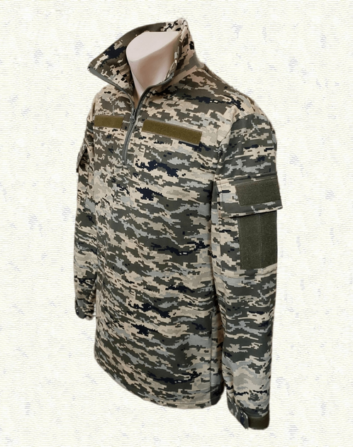 Тактическая сорочка утепленнаая Убакс 100% Хлопок - Пиксель р.60 - изображение 2