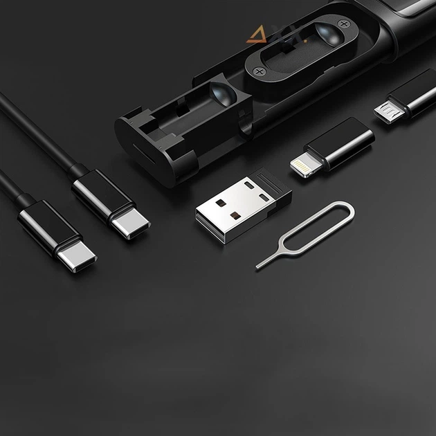 Адаптер для зберігання MicroSD карт та сім карт McDodo Nano SIM, microSD, TF Black - зображення 10