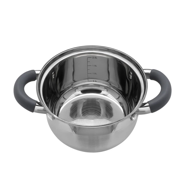 Каструля з нержавіючої сталі Zauberg 2,6л ZB-2,6 CG GREY - зображення 2
