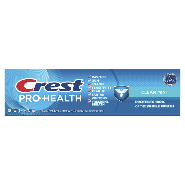 Зубна паста відбілююча Crest Pro Health Clean Mint 3 шт 365 г для відбілювання від карієсу з відбіленням американська паста крест прохелс з ментолом - зображення 12