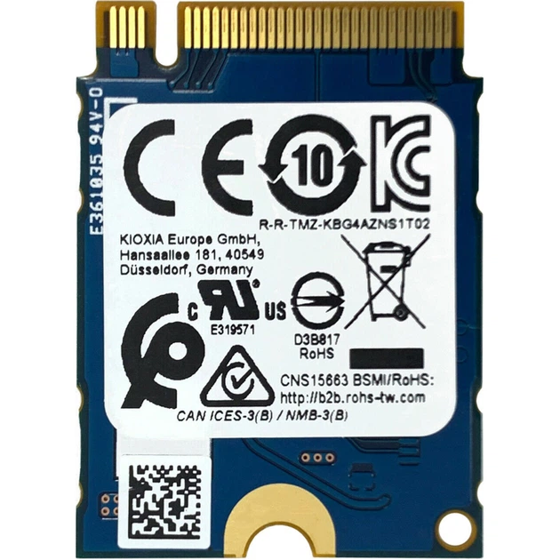 Накопитель SSD M.2 2230 256GB Kioxia (KBG40ZNS256G) - изображение 2