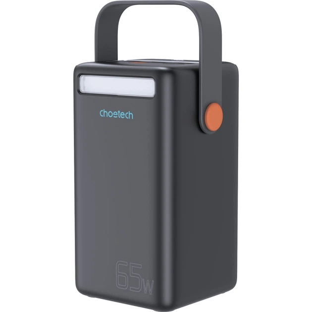 Батарея универсальная Choetech 50000mAh, PD/3.0/65W, QC/3.0/18W, USB-C, 3*USB-A, mirco USB, LED Light (B664-CCBE) - изображение 2