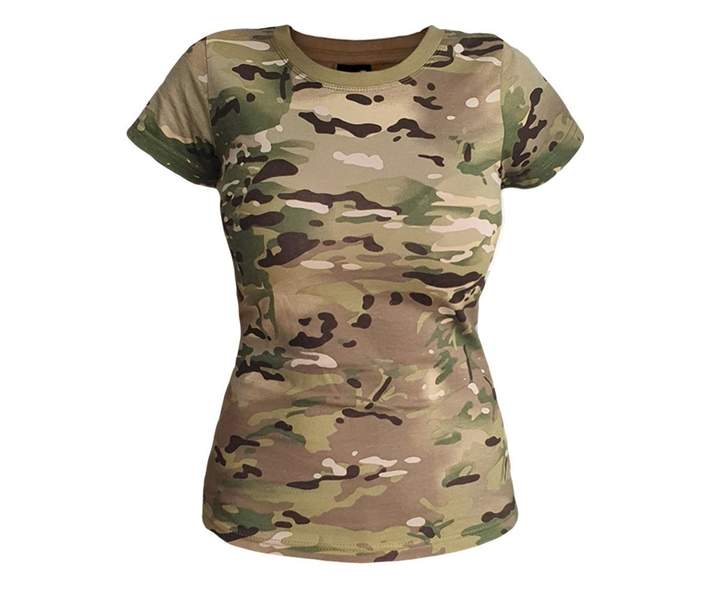 Футболка жіноча тактична Tactical T-Shirt Texar Мультикам XL - зображення 1