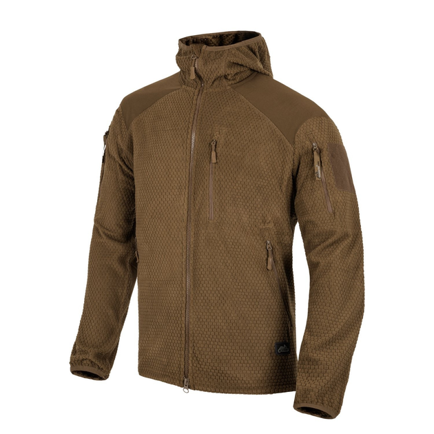 Кофта Alpha Hoodie Tactical Jacket - Grid Fleece Helikon-Tex Coyote XL - изображение 2