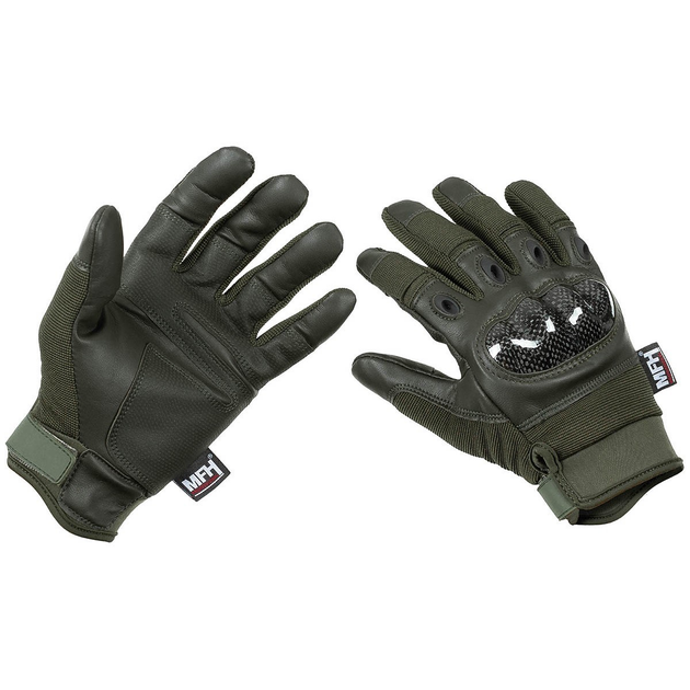 Рукавички тактичні MFH Tactical Gloves Mission - Олива XXL - зображення 1