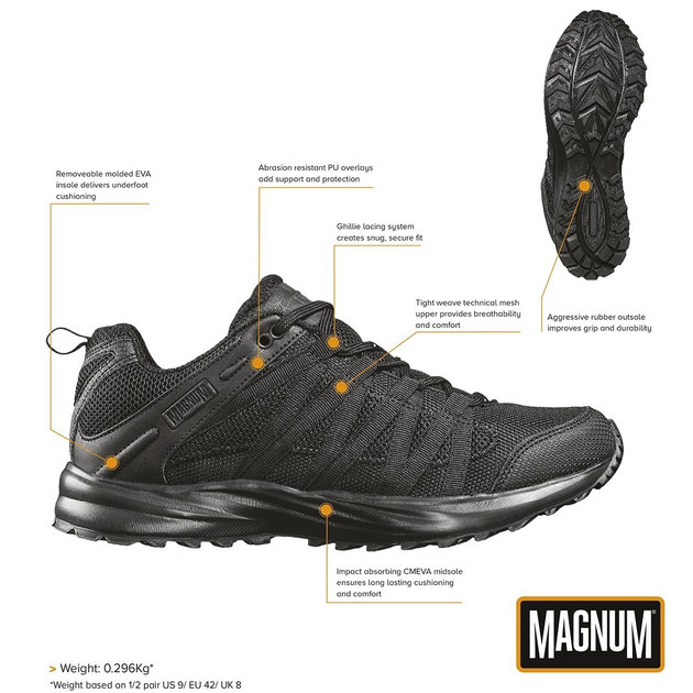 Тактичні Кросівки Magnum Storm Trail Lite Black 39 - изображение 2