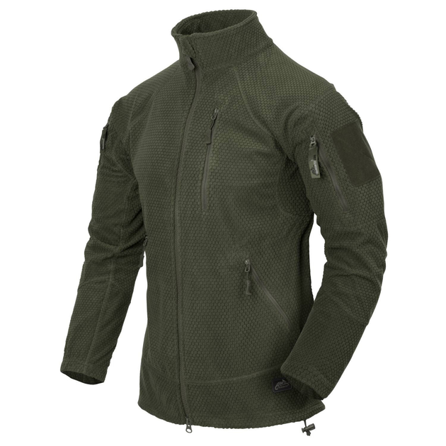 Кофта Alpha Tactical Jacket - Grid Fleece Helikon-Tex Olive XS - изображение 1