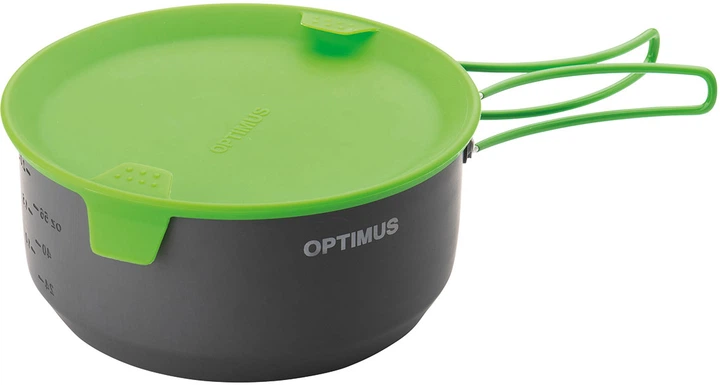 Zestaw naczyń Optimus Terra Camp 4 Pot Set 6 części Czarny-limonkowy (8020677) - obraz 6