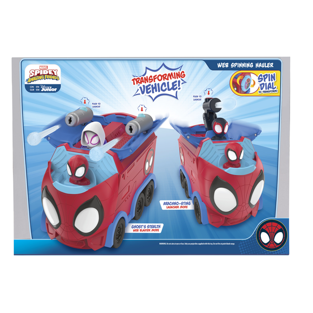 Wozak Jazwares Spidey Deluxe Spinning Hauler (SNF0081) (191726429012) - obraz 4
