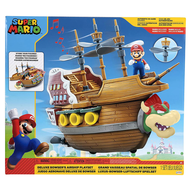 Figurka Jakks Pacific Super Mario Nintendow Deluxe + statek (192995404298) - obraz 1