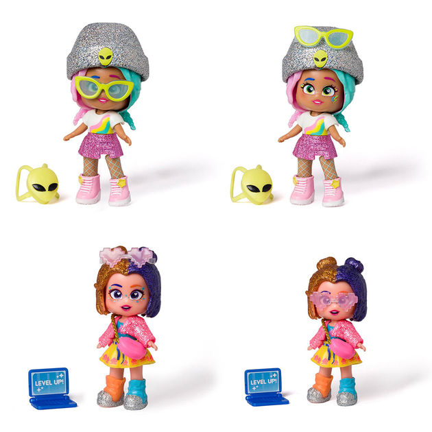 Figurka Jazwares KookyLoos Glitter Glam Seria 5 lalka 1 szt (SQDI00016) (8431618026519) - obraz 6