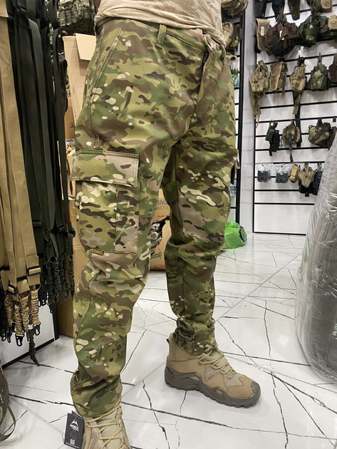 Тактичні зимові військові штани мультикам XXL - зображення 1