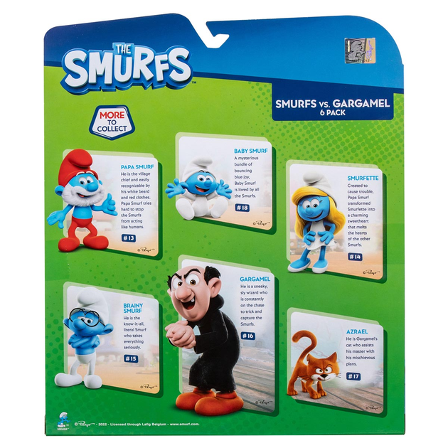 Figurki Jazwares Smerfy i Gargamel 6 sztuk (SMR0013) (191726426875) - obraz 2