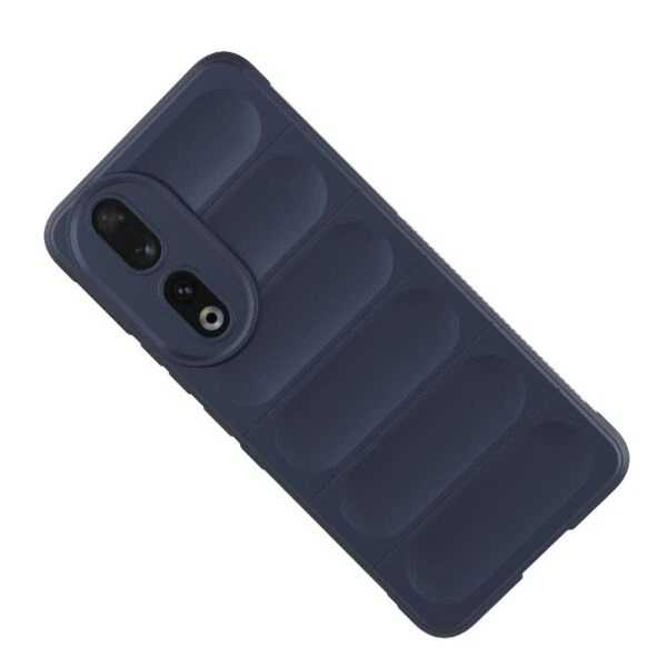 Силиконовый (TPU) чехол Deexe Terra Case для Honor 90 - Dark Blue - изображение 2