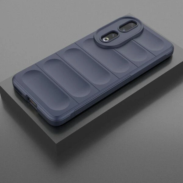 Силиконовый (TPU) чехол Deexe Terra Case для Honor 90 - Dark Blue - изображение 4