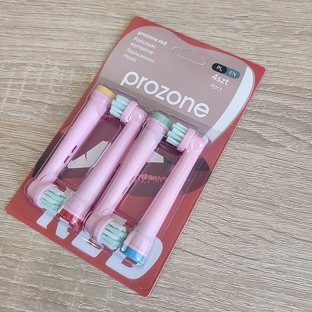 Дитячі насадки ProZone сумісні із зубною щіткою ORAL-B/Braun - PRO-X Kids (4шт) Рожеві - зображення 3