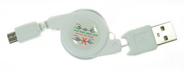 Кабель Bottari USB to micro-USB зі згортаємим дротом (Retractable) 80 см (B30104) - зображення 3