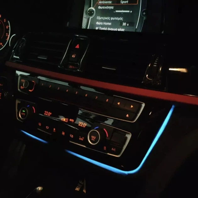 LED панель рамка климата с контурной подсветкой Ambient Light BMW F30 F31 F32 F33 F34 F36 - изображение 5