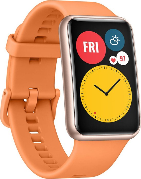 Смарт-годинник Huawei Watch Fit 46mm / Bluetooth / 5ATM / Cantaloupe Orange (TIA-B09) Б/В - зображення 2