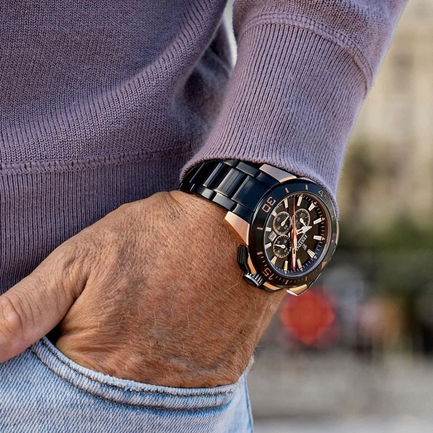 Наручные часы FESTINA F20578/1 Розовое золото/Черный – купить