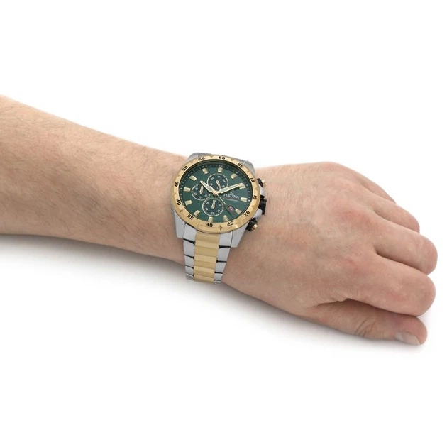 Наручные часы FESTINA F20562/3 Зеленый/Серебристый - изображение 7