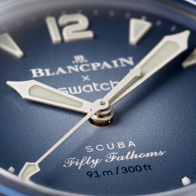 Наручные часы Blancpain × Swatch Bioceramic Scuba Fifty Fathoms