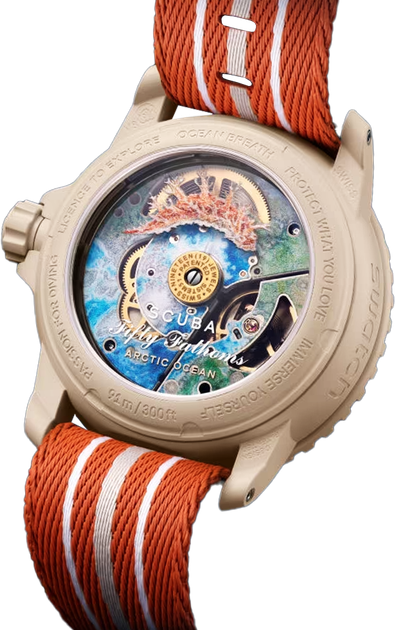 Наручные часы Blancpain × Swatch Bioceramic Scuba Fifty Fathoms Collection ''Arctic Ocean" (SO35N100) - изображение 2